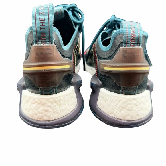 Adidas NMD_R1 V3 Women’s 8.5 Teal Multicolor Boost Running Sneakers - Picture 5 of 13